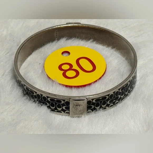 Coach Elegant Silver and Black Bracelet - Picture 3 of 8